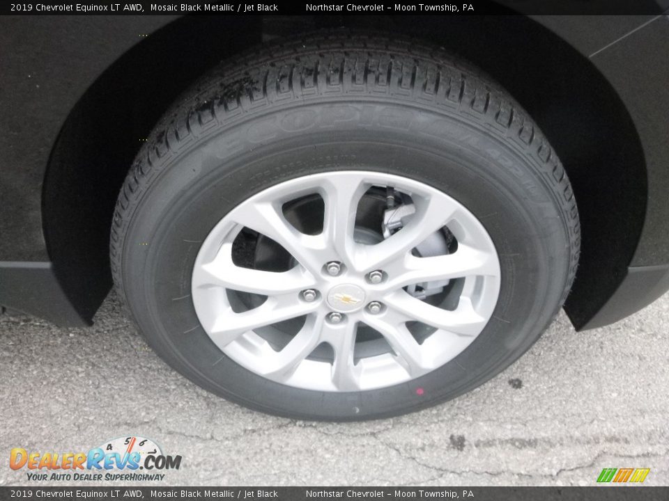 2019 Chevrolet Equinox LT AWD Mosaic Black Metallic / Jet Black Photo #9