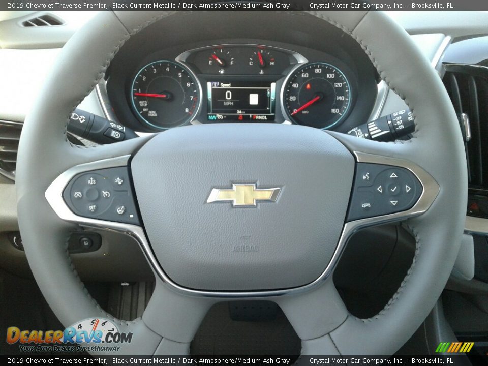2019 Chevrolet Traverse Premier Black Current Metallic / Dark Atmosphere/Medium Ash Gray Photo #14