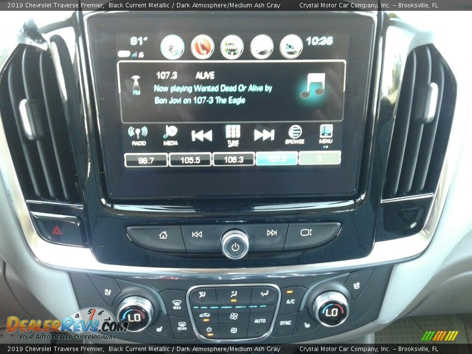 2019 Chevrolet Traverse Premier Black Current Metallic / Dark Atmosphere/Medium Ash Gray Photo #15