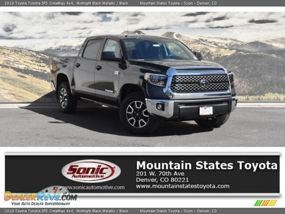 2019 Toyota Tundra SR5 CrewMax 4x4 Midnight Black Metallic / Black Photo #1