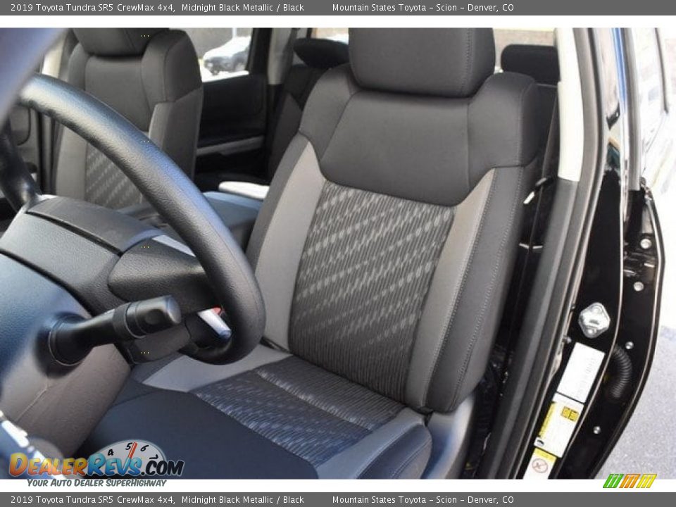2019 Toyota Tundra SR5 CrewMax 4x4 Midnight Black Metallic / Black Photo #7