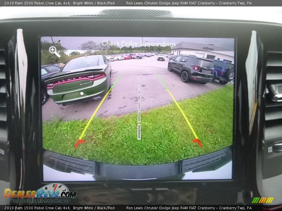 2019 Ram 1500 Rebel Crew Cab 4x4 Bright White / Black/Red Photo #16