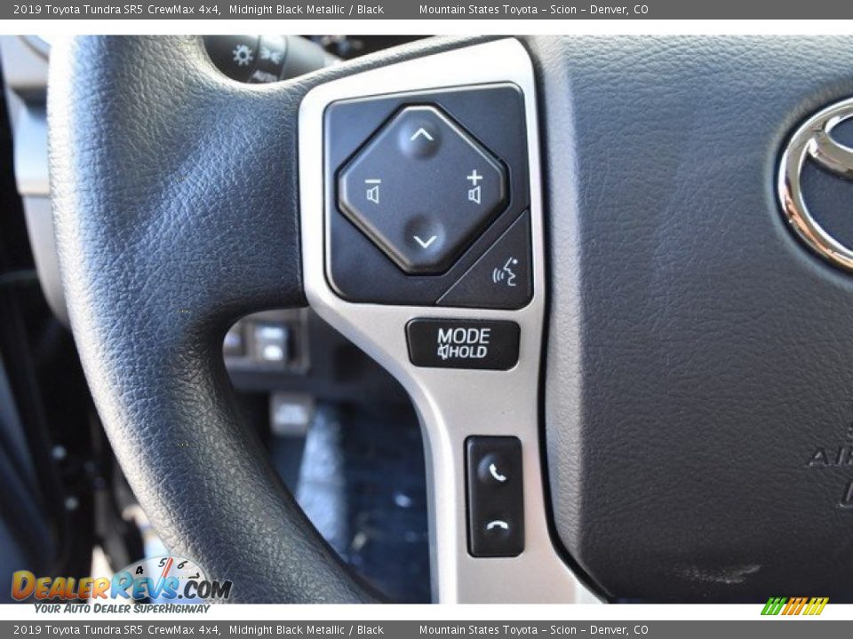 2019 Toyota Tundra SR5 CrewMax 4x4 Midnight Black Metallic / Black Photo #25