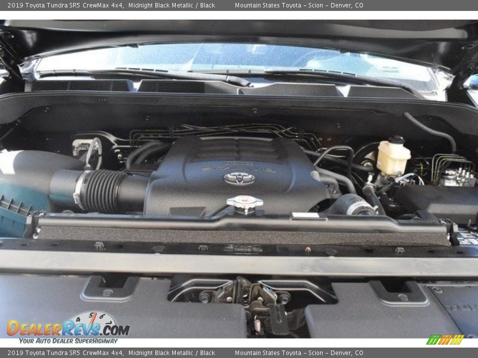 2019 Toyota Tundra SR5 CrewMax 4x4 Midnight Black Metallic / Black Photo #31