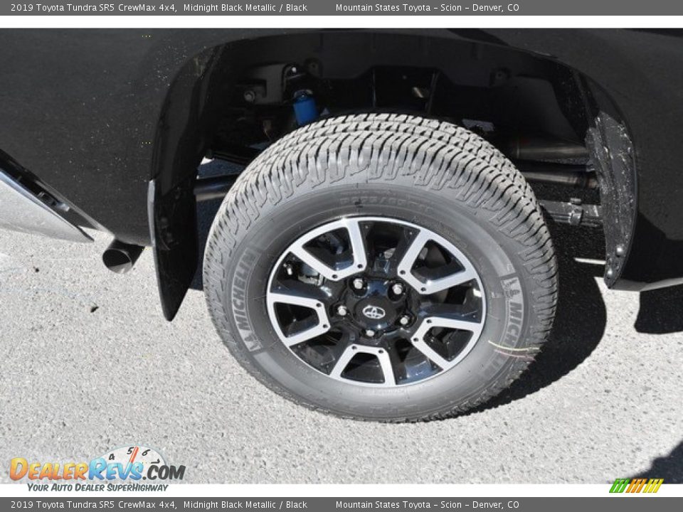 2019 Toyota Tundra SR5 CrewMax 4x4 Midnight Black Metallic / Black Photo #34