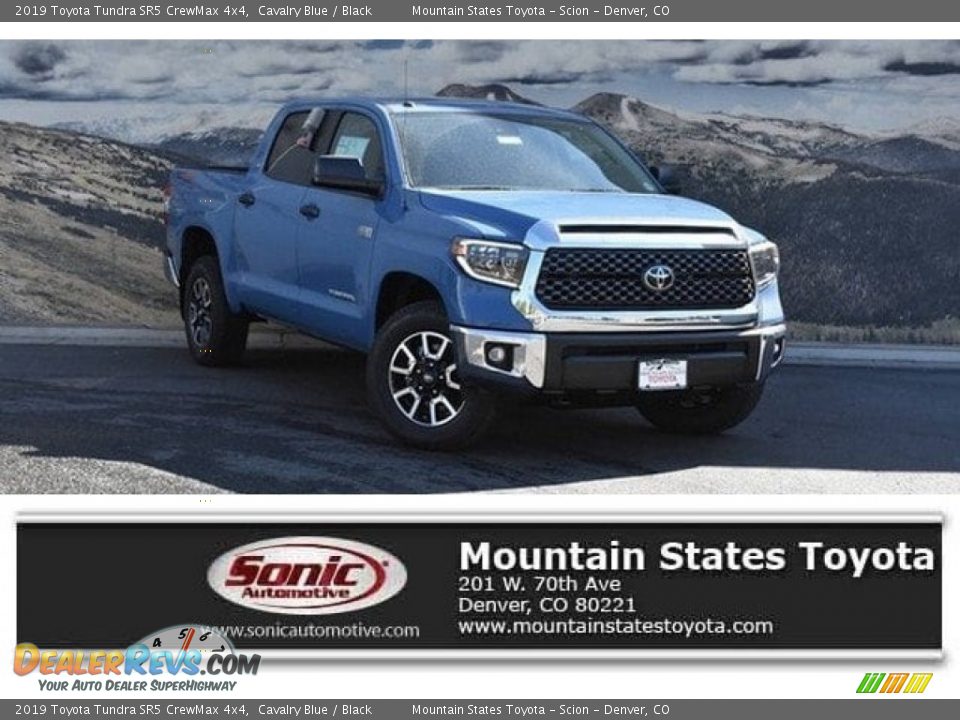 2019 Toyota Tundra SR5 CrewMax 4x4 Cavalry Blue / Black Photo #1