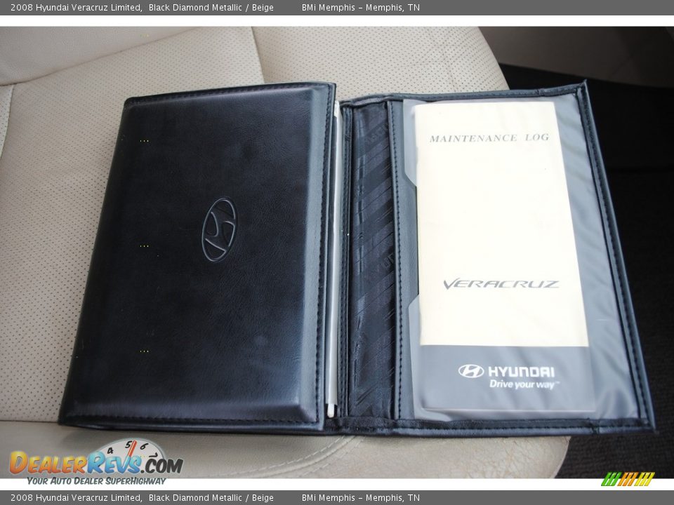 2008 Hyundai Veracruz Limited Black Diamond Metallic / Beige Photo #30