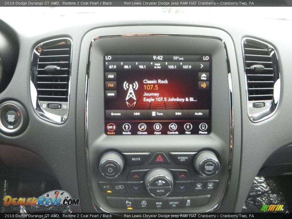 Controls of 2019 Dodge Durango GT AWD Photo #17