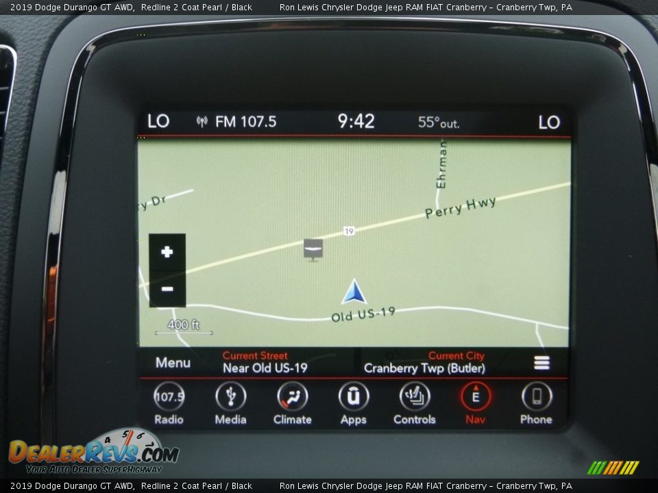 Navigation of 2019 Dodge Durango GT AWD Photo #18