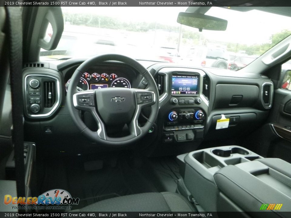 2019 Chevrolet Silverado 1500 RST Crew Cab 4WD Black / Jet Black Photo #13