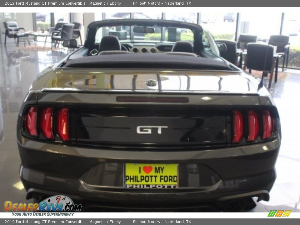 2019 Ford Mustang GT Premium Convertible Magnetic / Ebony Photo #7