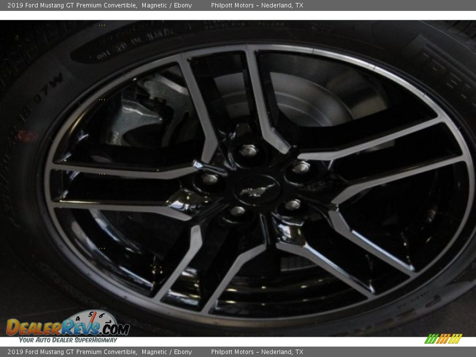 2019 Ford Mustang GT Premium Convertible Magnetic / Ebony Photo #9