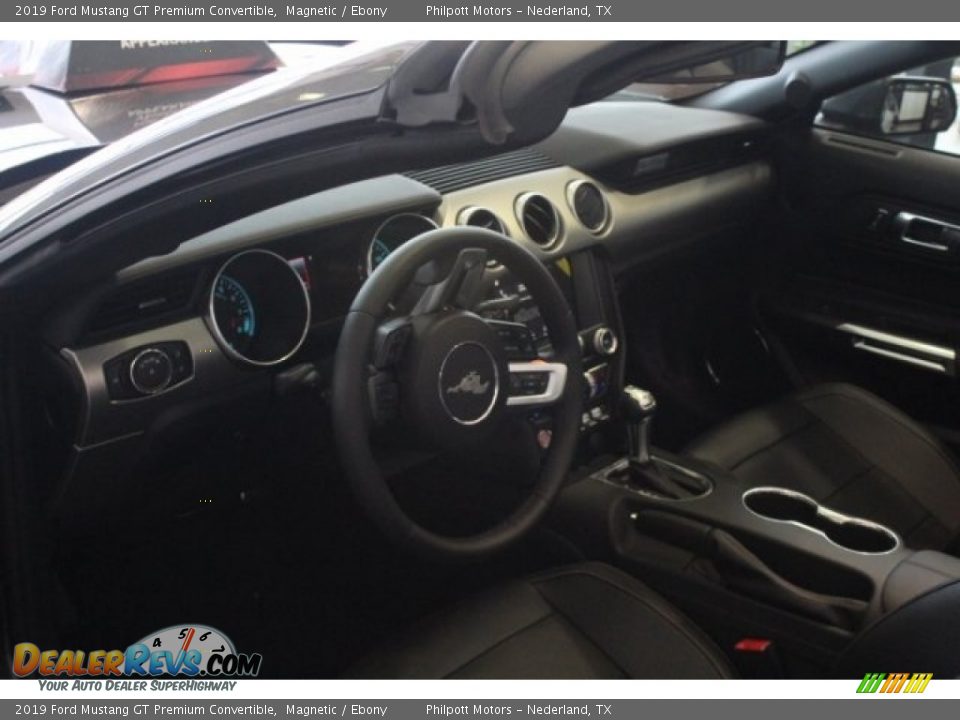 2019 Ford Mustang GT Premium Convertible Magnetic / Ebony Photo #12