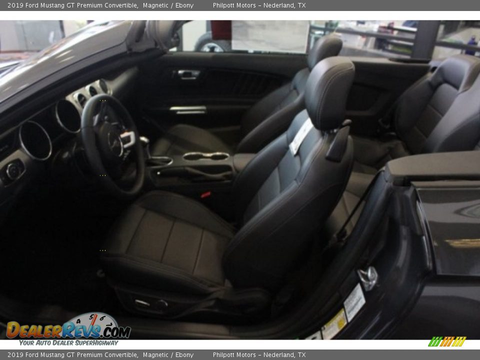 2019 Ford Mustang GT Premium Convertible Magnetic / Ebony Photo #13