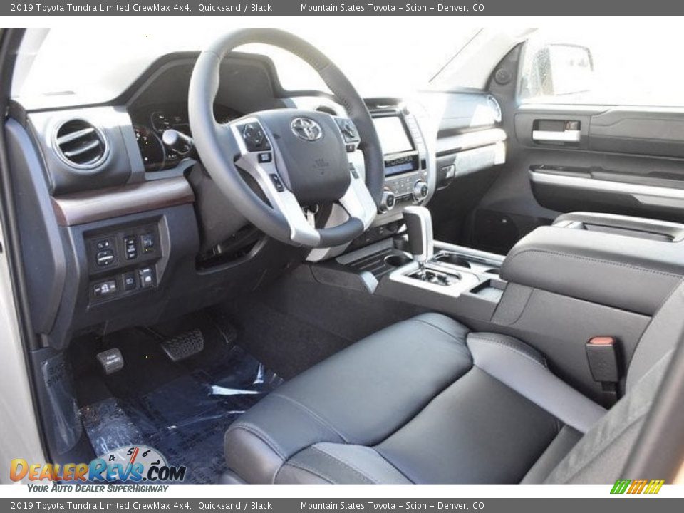 Black Interior - 2019 Toyota Tundra Limited CrewMax 4x4 Photo #5