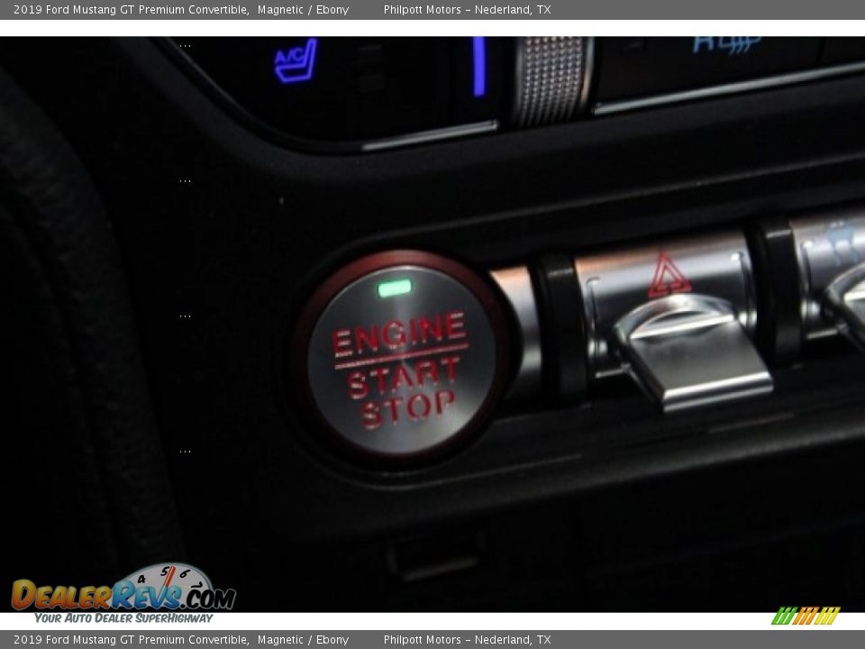 2019 Ford Mustang GT Premium Convertible Magnetic / Ebony Photo #18