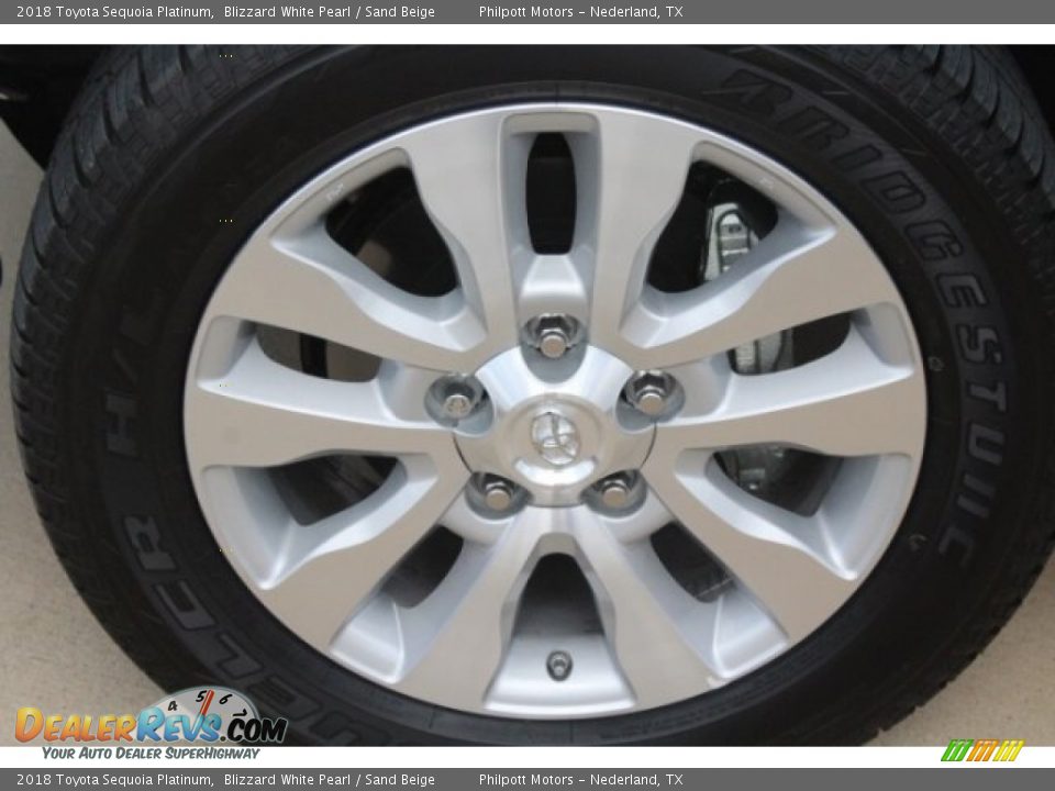 2018 Toyota Sequoia Platinum Blizzard White Pearl / Sand Beige Photo #4