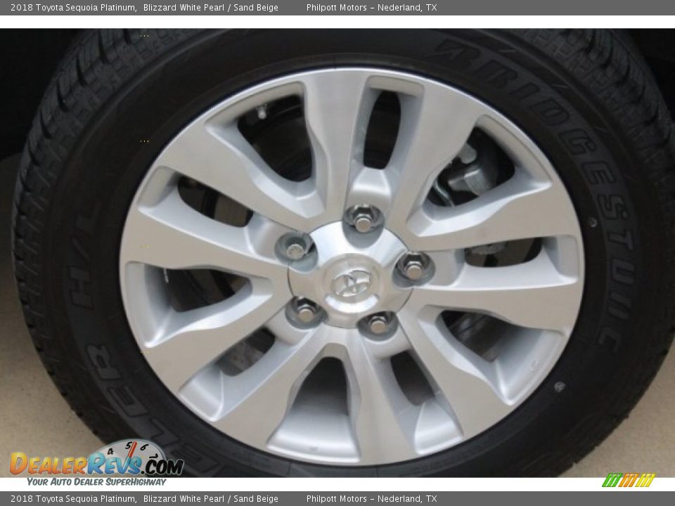 2018 Toyota Sequoia Platinum Blizzard White Pearl / Sand Beige Photo #5