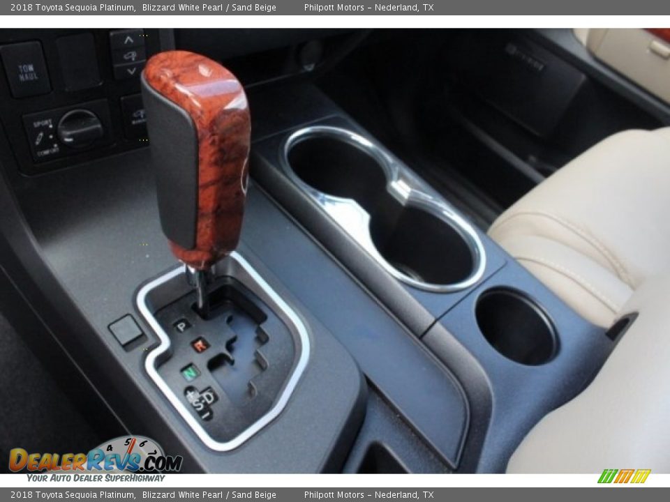 2018 Toyota Sequoia Platinum Blizzard White Pearl / Sand Beige Photo #18