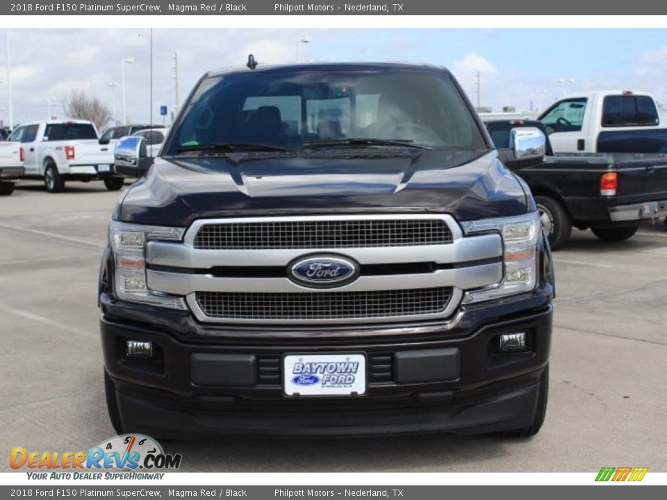 2018 Ford F150 Platinum SuperCrew Magma Red / Black Photo #2