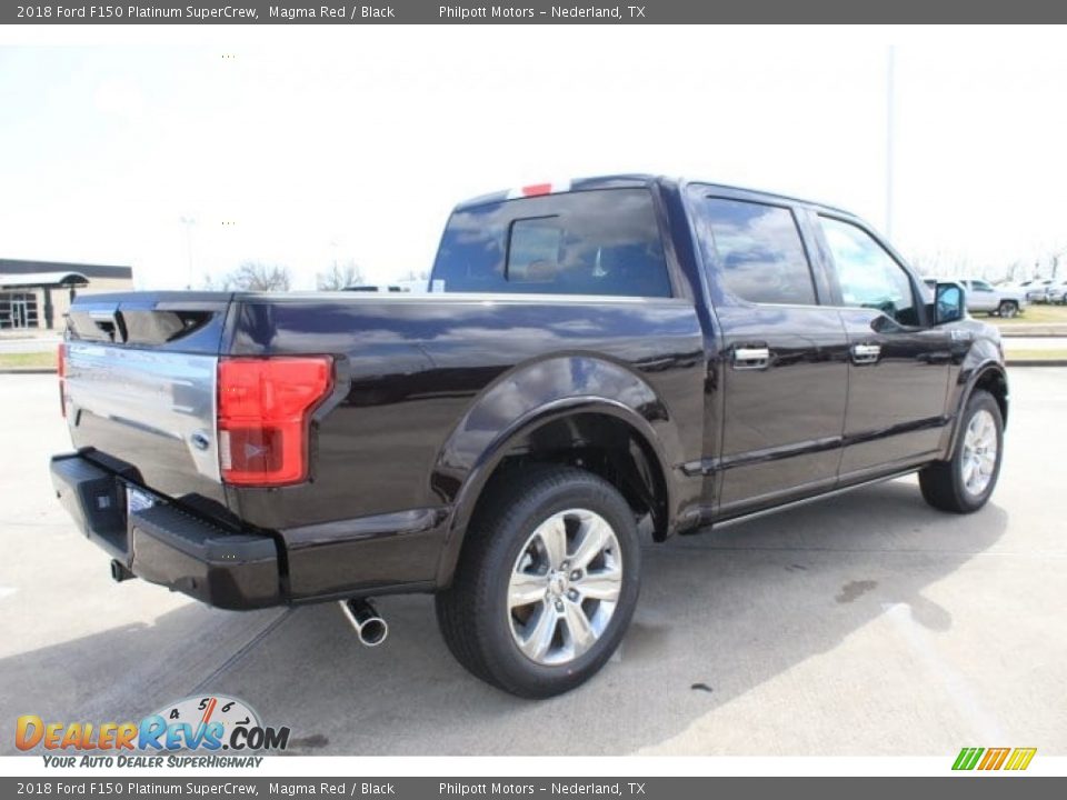 2018 Ford F150 Platinum SuperCrew Magma Red / Black Photo #7