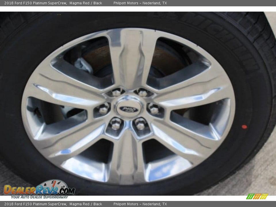 2018 Ford F150 Platinum SuperCrew Magma Red / Black Photo #8