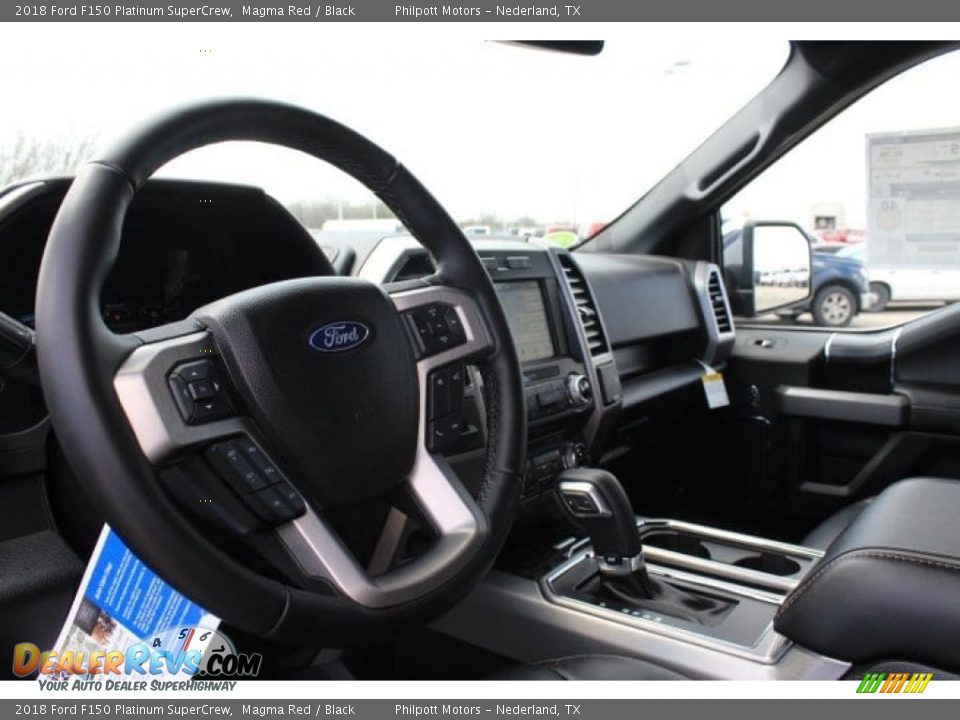 2018 Ford F150 Platinum SuperCrew Magma Red / Black Photo #12