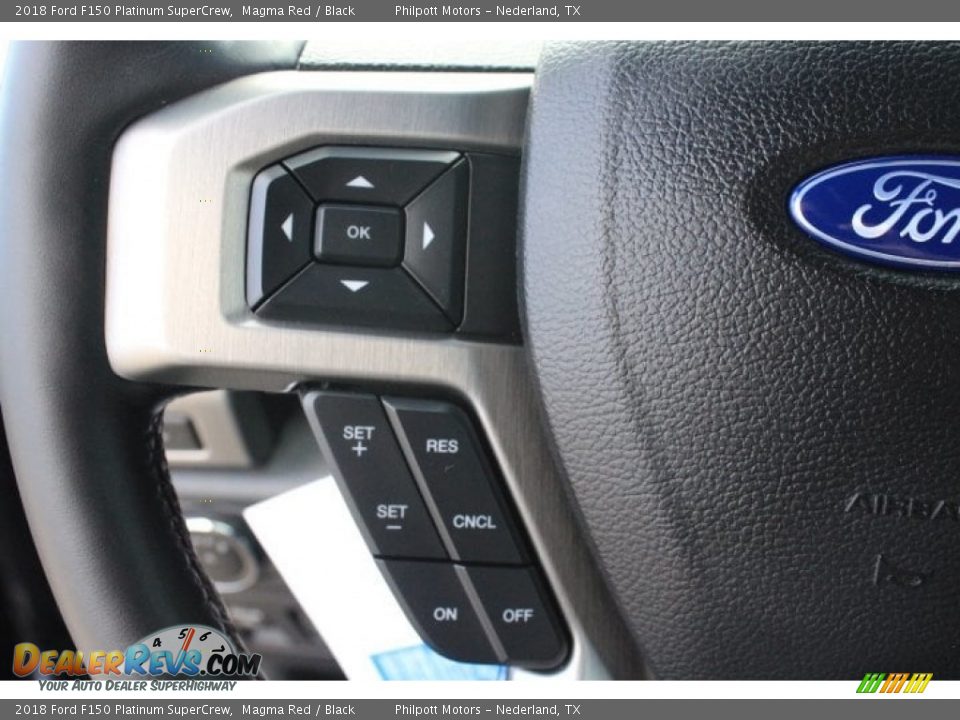 2018 Ford F150 Platinum SuperCrew Magma Red / Black Photo #20