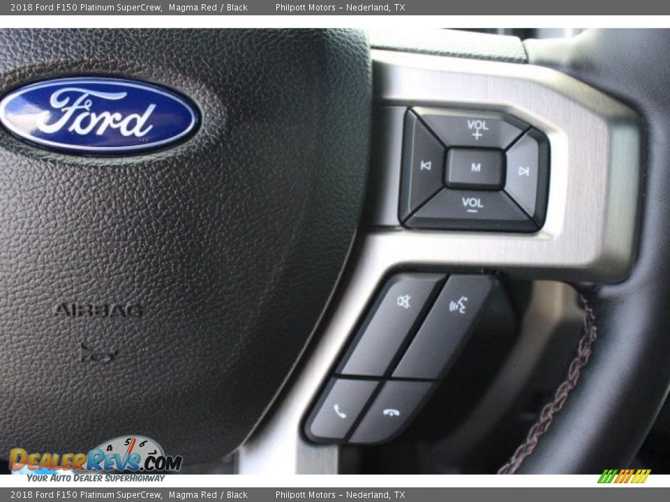 2018 Ford F150 Platinum SuperCrew Magma Red / Black Photo #21