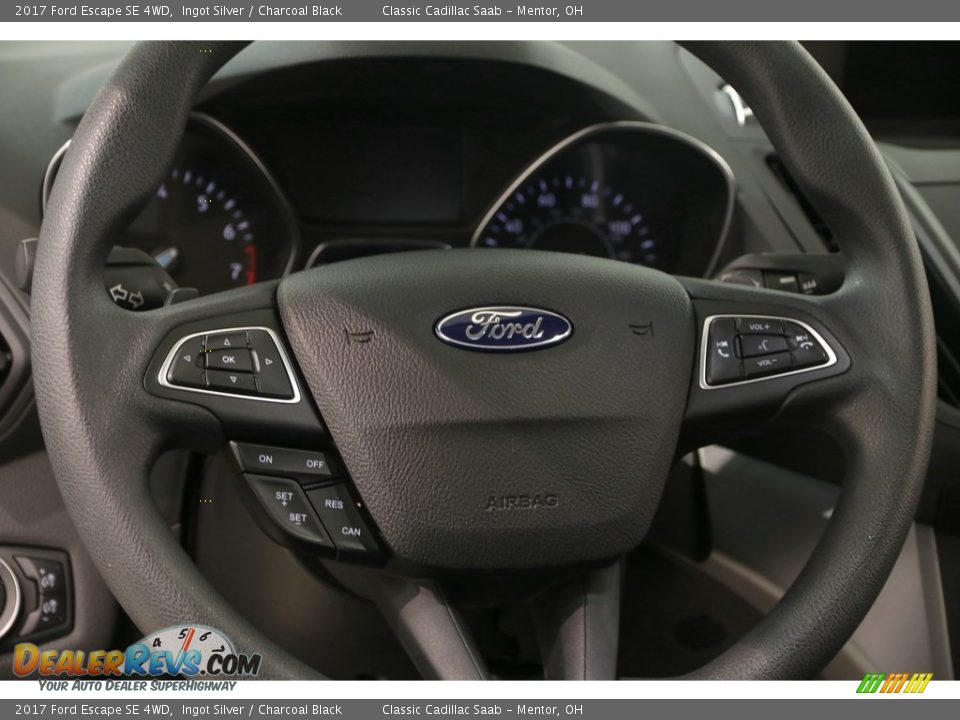2017 Ford Escape SE 4WD Ingot Silver / Charcoal Black Photo #10