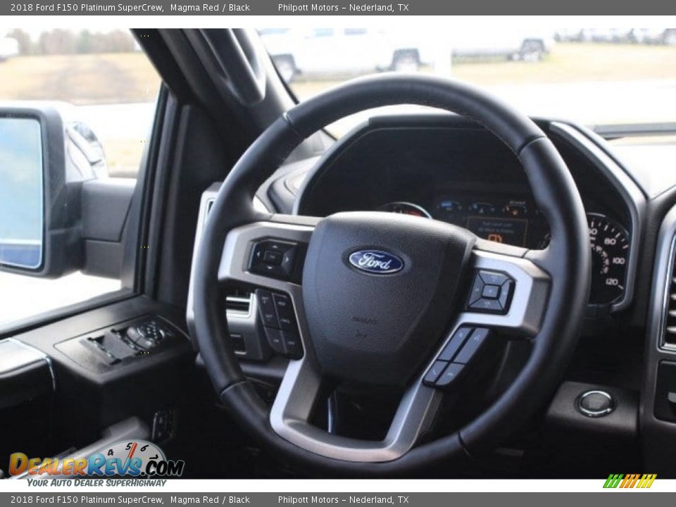 2018 Ford F150 Platinum SuperCrew Magma Red / Black Photo #25
