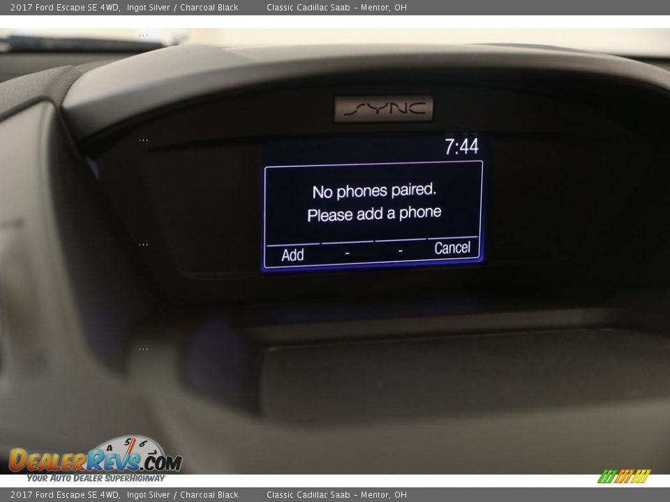 2017 Ford Escape SE 4WD Ingot Silver / Charcoal Black Photo #15