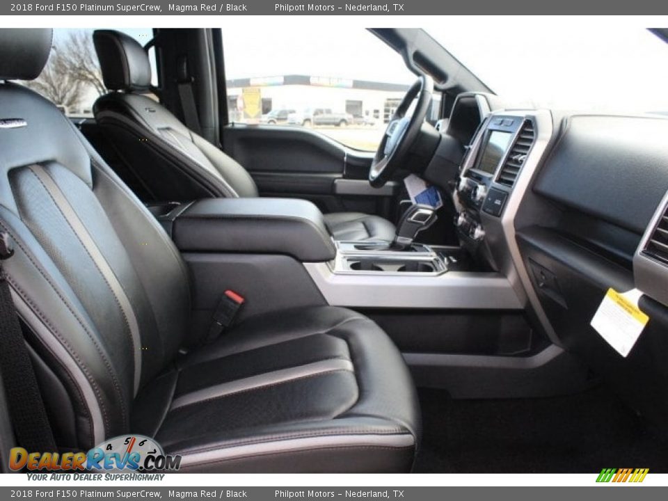 2018 Ford F150 Platinum SuperCrew Magma Red / Black Photo #31