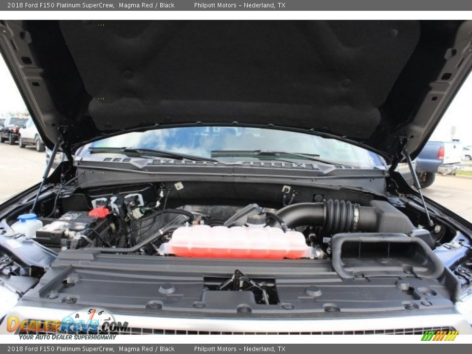 2018 Ford F150 Platinum SuperCrew Magma Red / Black Photo #33