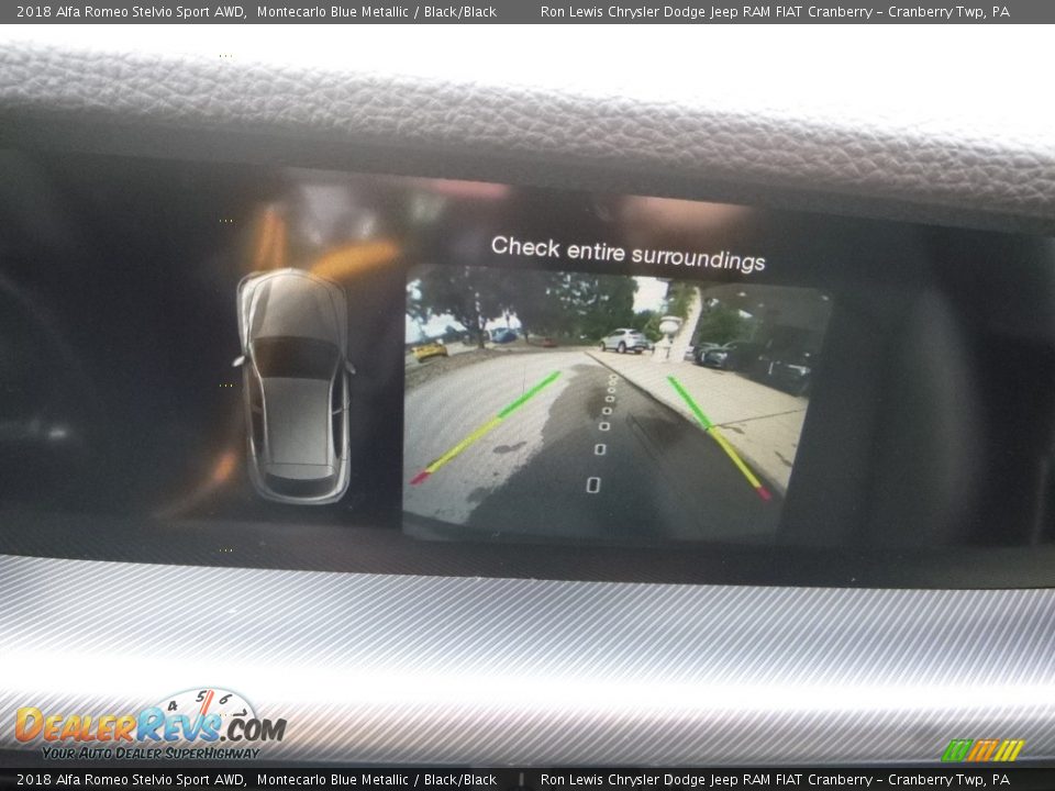 2018 Alfa Romeo Stelvio Sport AWD Montecarlo Blue Metallic / Black/Black Photo #25