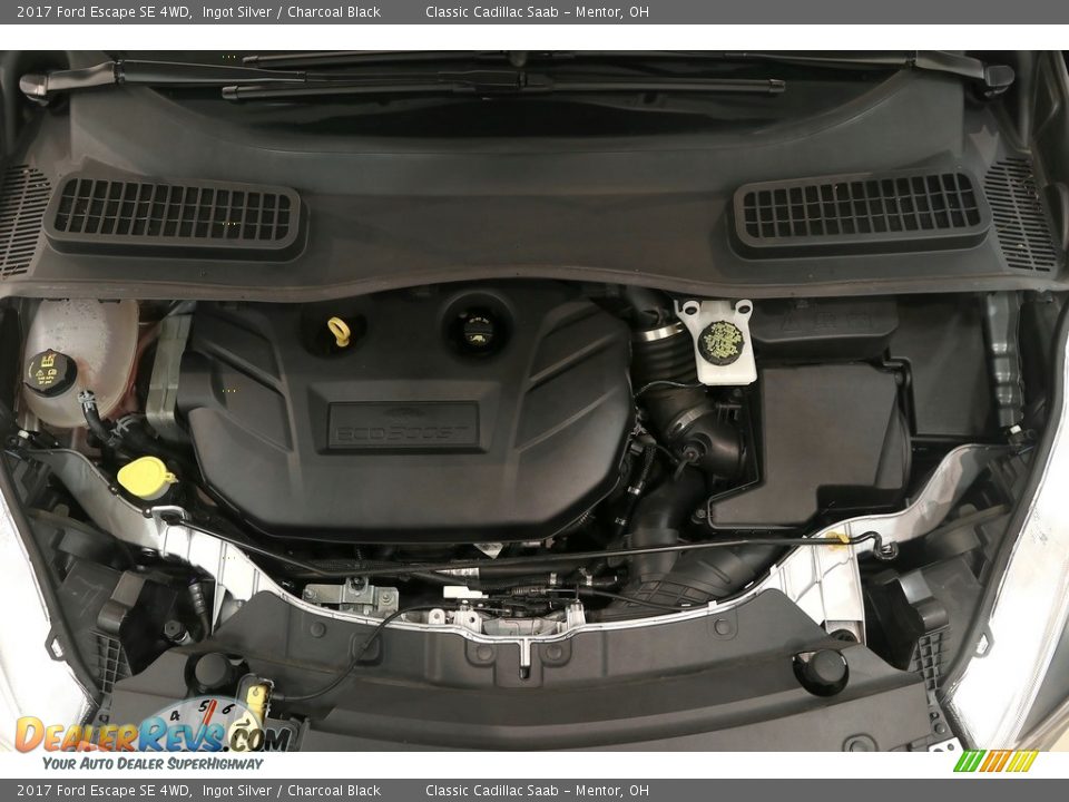 2017 Ford Escape SE 4WD Ingot Silver / Charcoal Black Photo #33