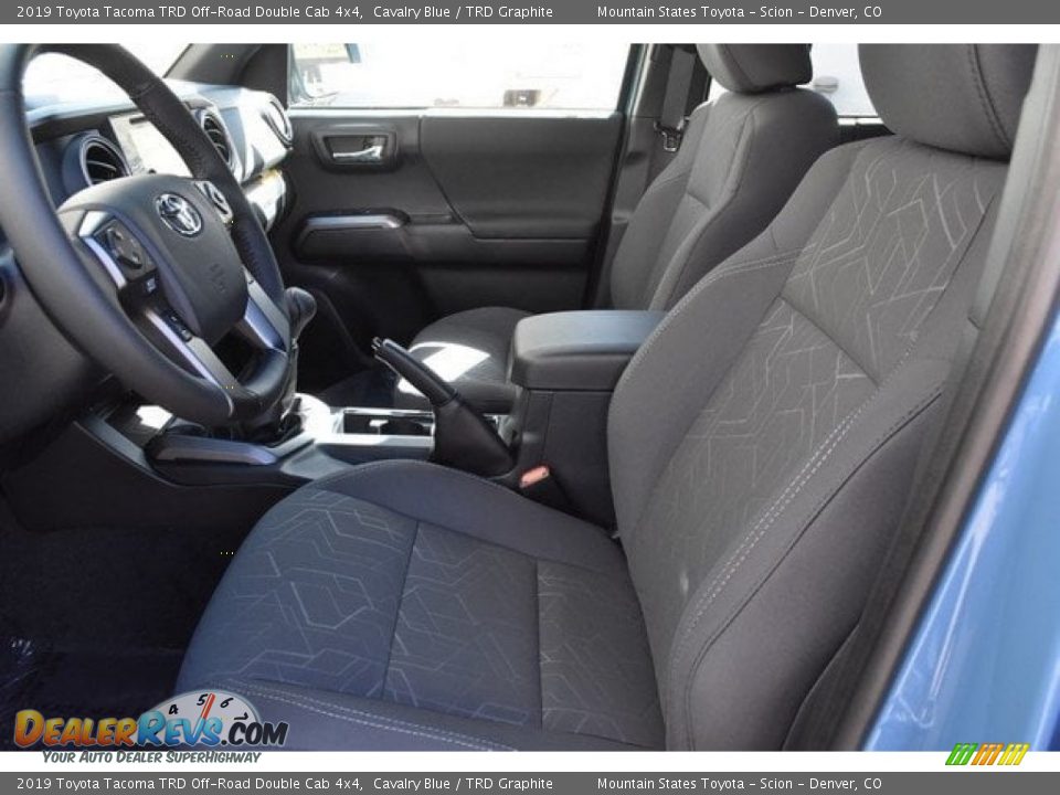 Front Seat of 2019 Toyota Tacoma TRD Off-Road Double Cab 4x4 Photo #6