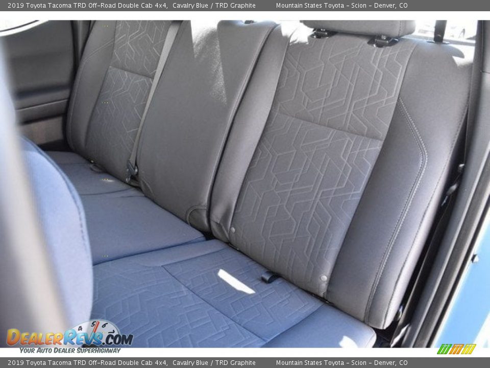 Rear Seat of 2019 Toyota Tacoma TRD Off-Road Double Cab 4x4 Photo #16