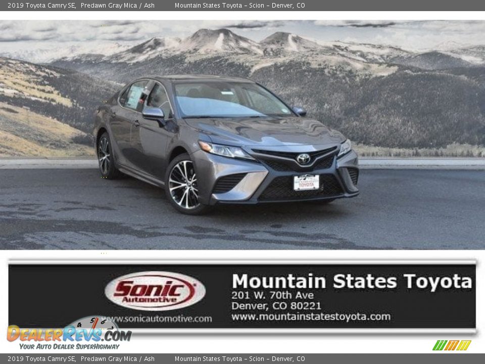 2019 Toyota Camry SE Predawn Gray Mica / Ash Photo #1