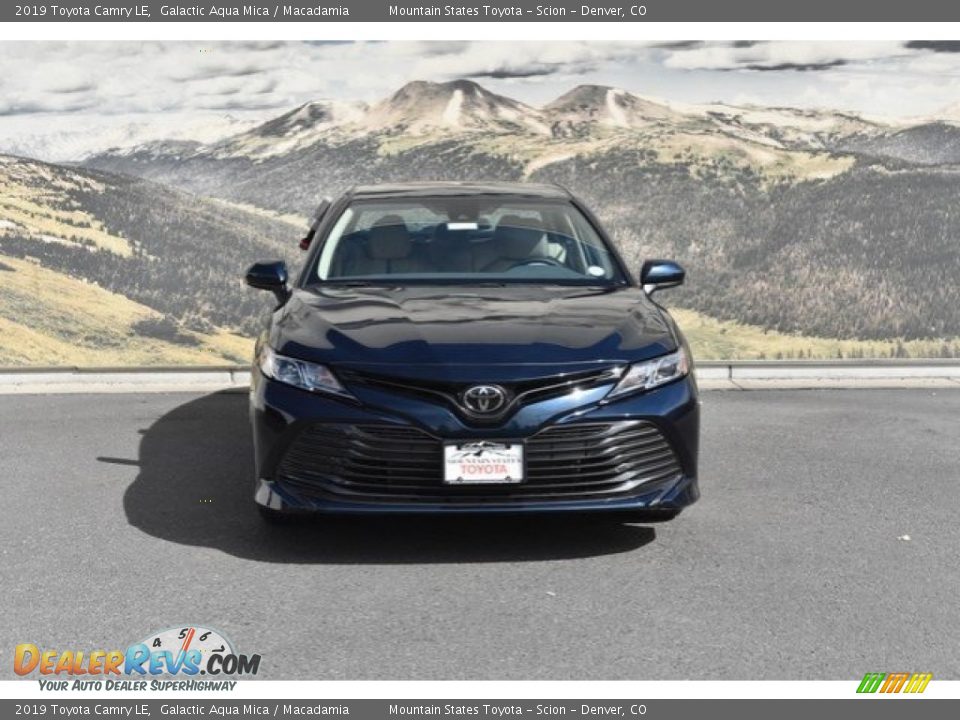 2019 Toyota Camry LE Galactic Aqua Mica / Macadamia Photo #2