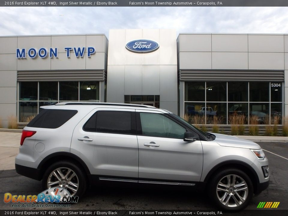 2016 Ford Explorer XLT 4WD Ingot Silver Metallic / Ebony Black Photo #1
