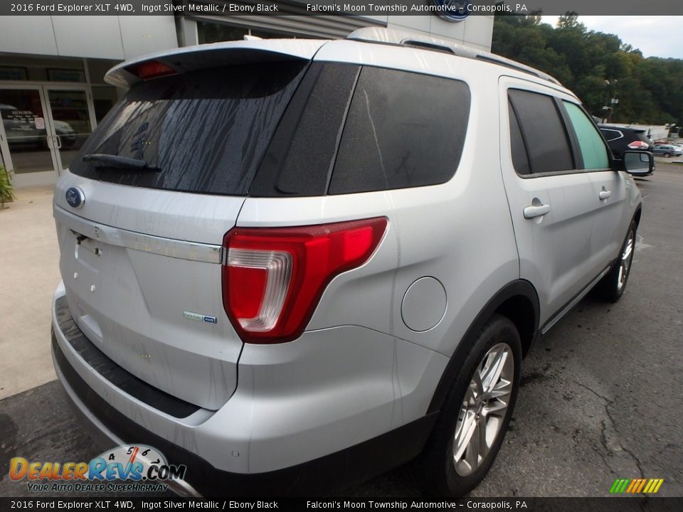 2016 Ford Explorer XLT 4WD Ingot Silver Metallic / Ebony Black Photo #2