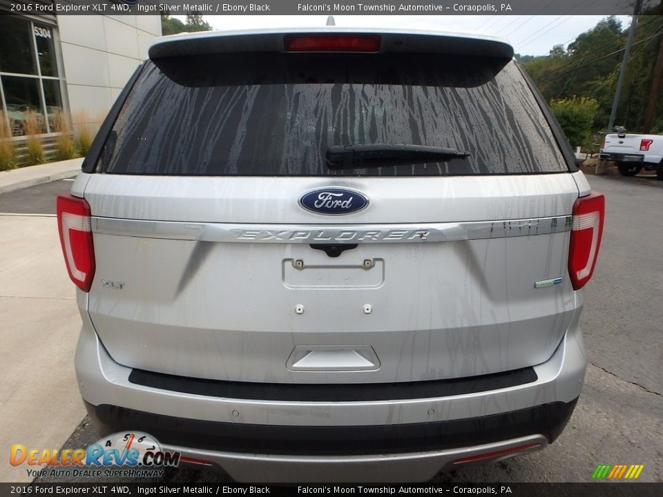 2016 Ford Explorer XLT 4WD Ingot Silver Metallic / Ebony Black Photo #3
