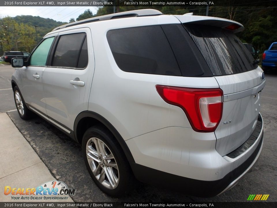 2016 Ford Explorer XLT 4WD Ingot Silver Metallic / Ebony Black Photo #5