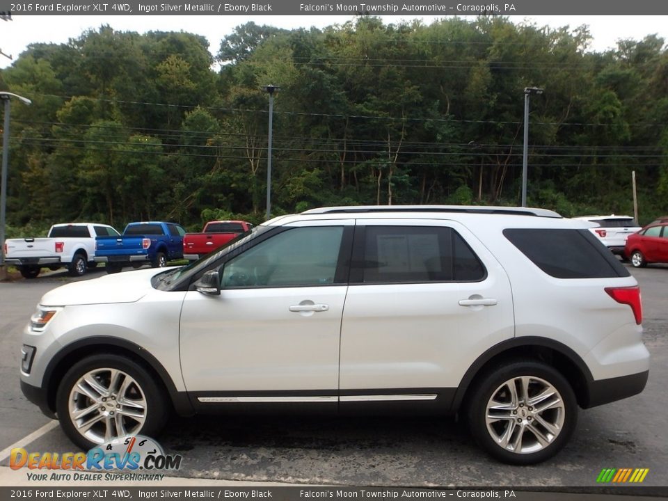 2016 Ford Explorer XLT 4WD Ingot Silver Metallic / Ebony Black Photo #6