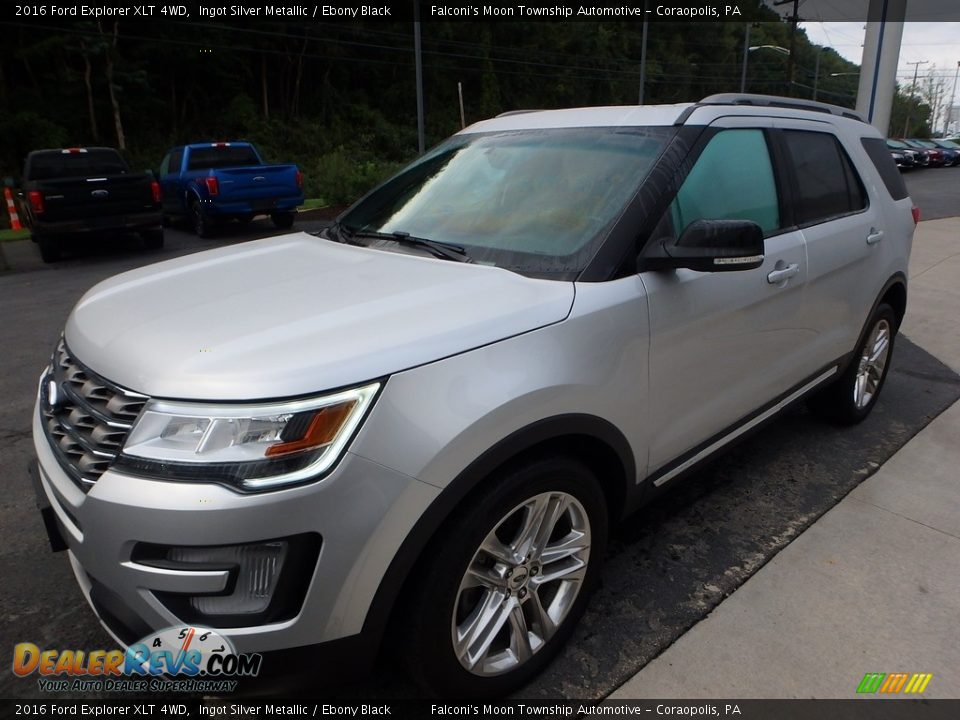 2016 Ford Explorer XLT 4WD Ingot Silver Metallic / Ebony Black Photo #7