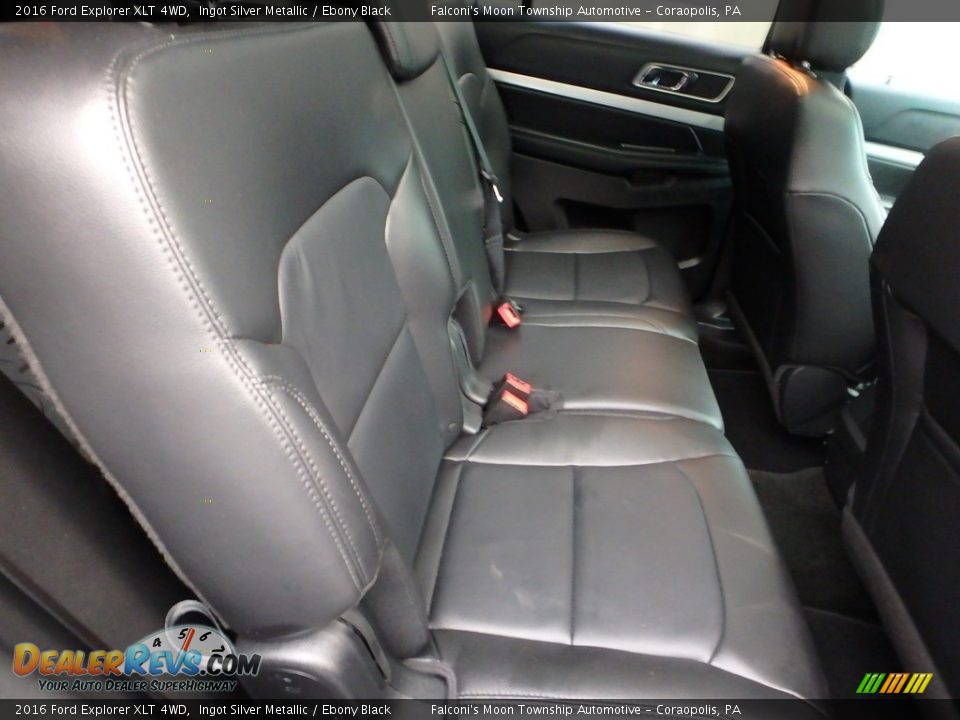 2016 Ford Explorer XLT 4WD Ingot Silver Metallic / Ebony Black Photo #14