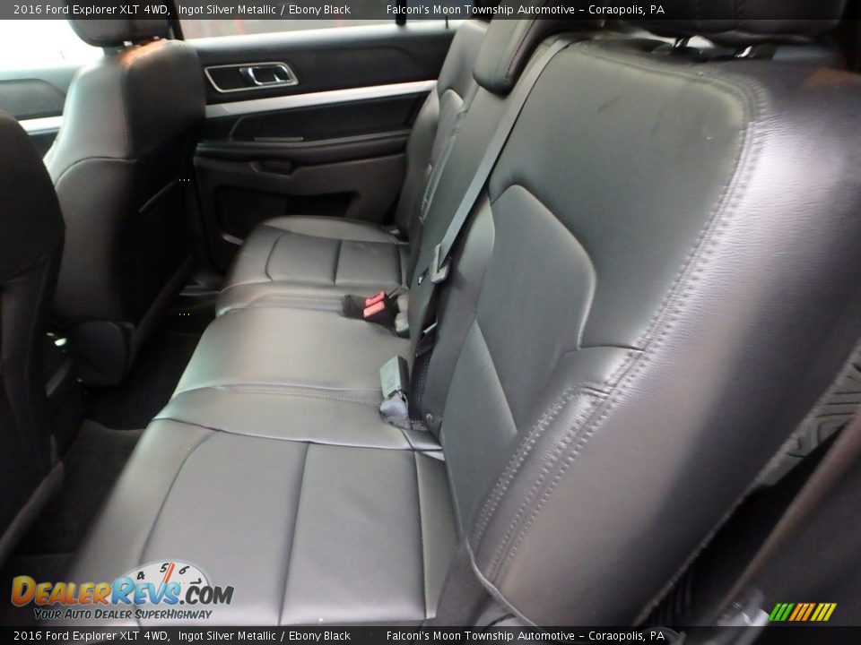 2016 Ford Explorer XLT 4WD Ingot Silver Metallic / Ebony Black Photo #16
