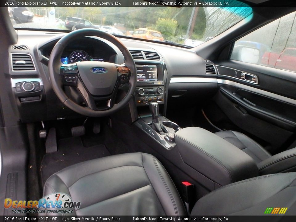 2016 Ford Explorer XLT 4WD Ingot Silver Metallic / Ebony Black Photo #17