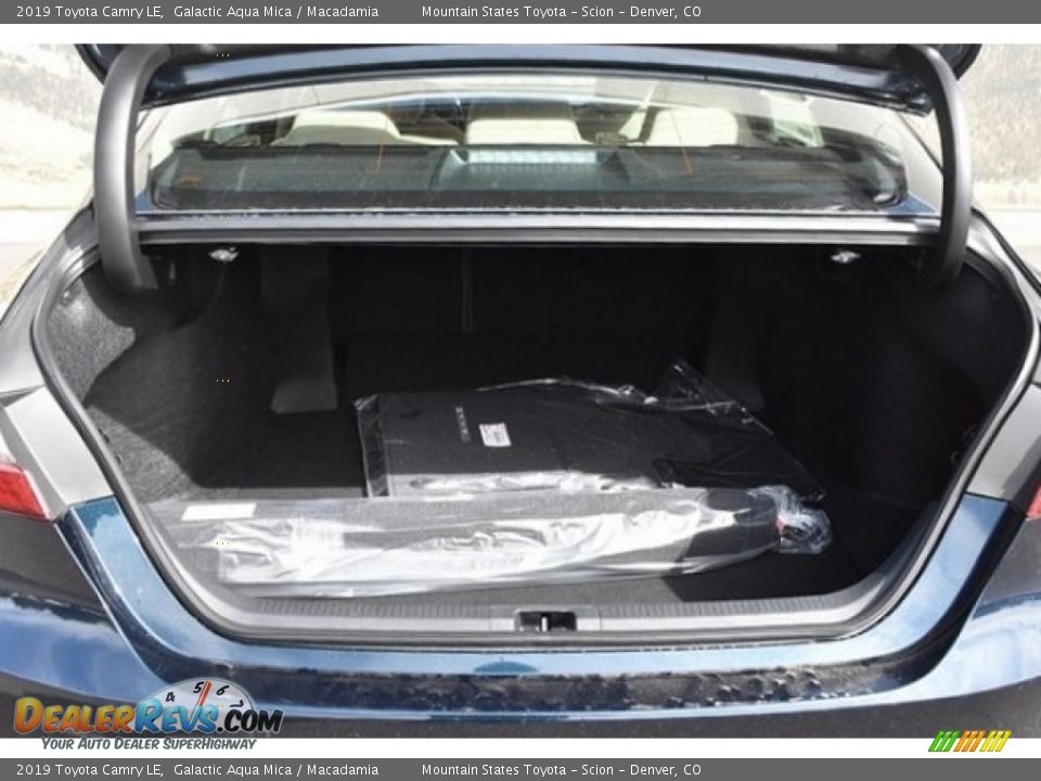 2019 Toyota Camry LE Galactic Aqua Mica / Macadamia Photo #30